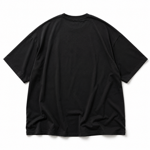 ESCAPE  | BLACK OVERSIZED DROP SHOULDER T - SHIRT
