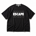 ESCAPE  | BLACK OVERSIZED DROP SHOULDER T - SHIRT